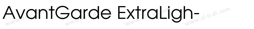 AvantGarde ExtraLigh字体转换